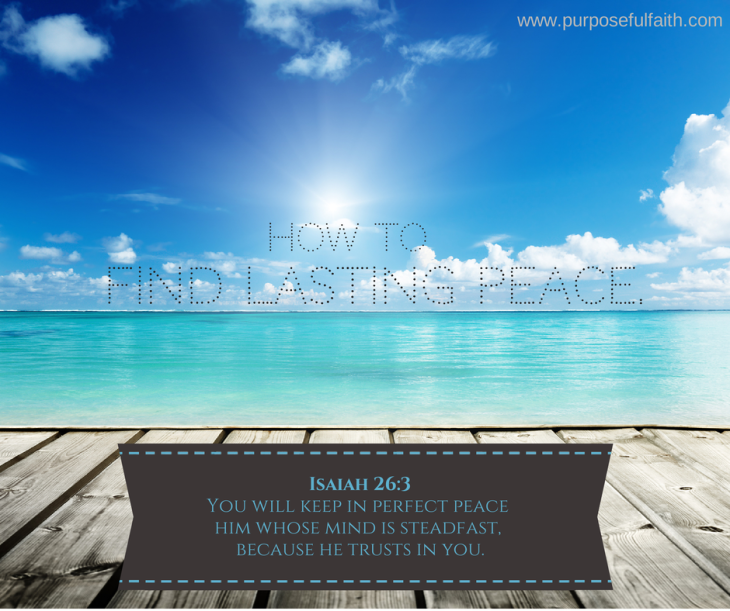 Find lasting Peace